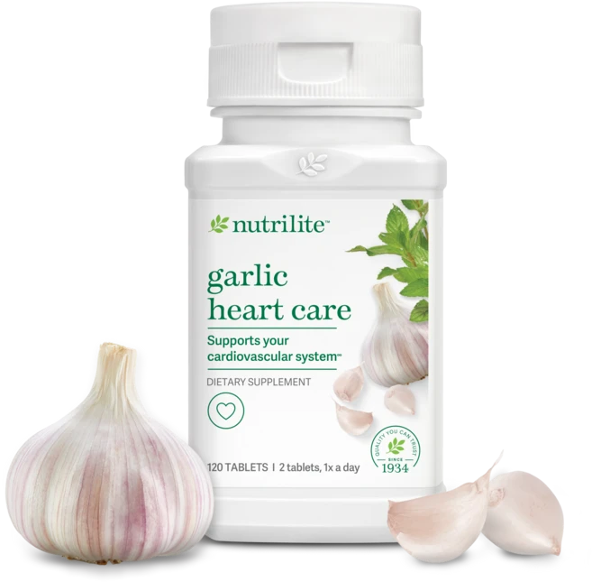 미국 암웨이 뉴트리라이트 마늘 하트케어 심장 건강 알리신 함유 냄새 걱정X 120정, 1개 - 쿠팡