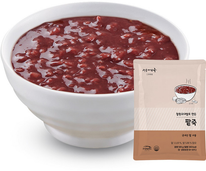 SP007 로뎀푸드 서울마님죽 팥죽, 1개, 500g