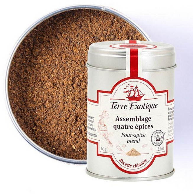 프랑스 테레 이그조티끄 Terre Exotique four spice blend 4가지 향신료 믹스 시즈닝 60g, 1개