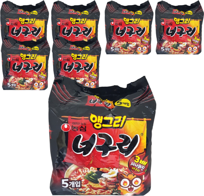 너구리 앵그리 121g, 35개