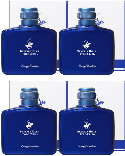 비버리힐스폴로클럽 에너지 남성 로션 에멀젼, 4개, 150ml