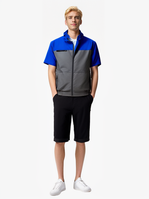 KLIFE 선풍기 옷 여름 작업복 자외선 차단 쿨링 아이스 얼음 낚시 등산 USB 현장작업 남녀공용 냉풍조끼 20000mAh보조배터리포함