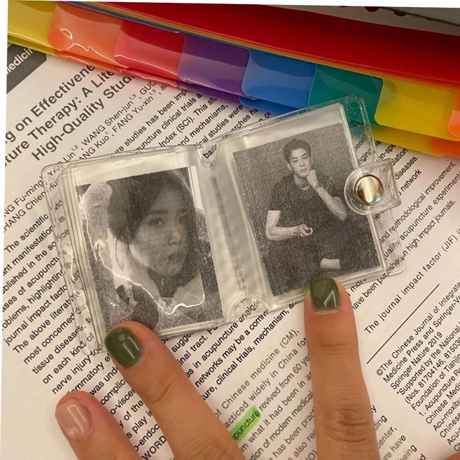 미니앨범 스티커북 띠부띠부씰 샤이니투명, 본상품