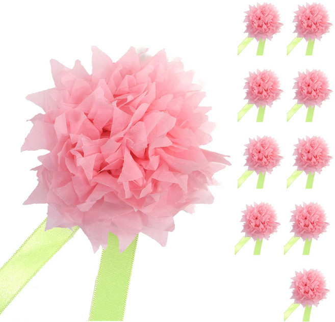 카네이션만들기 어버이날 스승의날 만들기세트, 연분홍-소(10P)