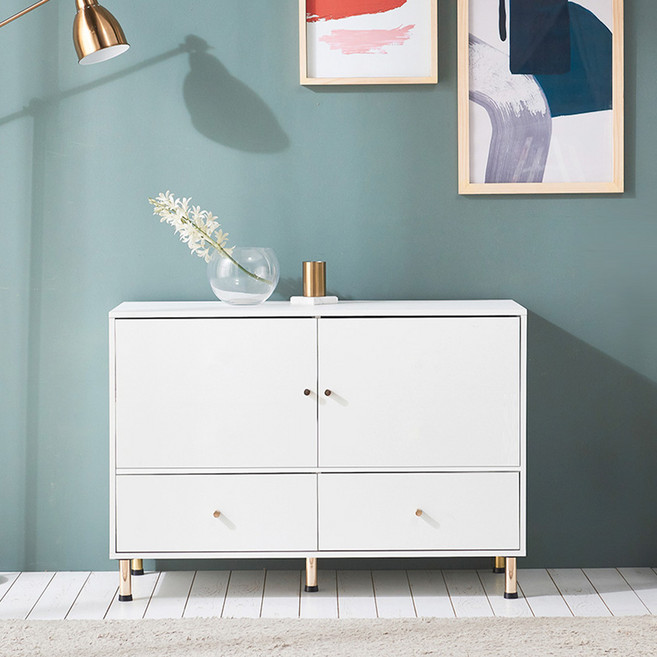 집무드 버디 속 깊은 양문형 1단 서랍장 1100, 메이플