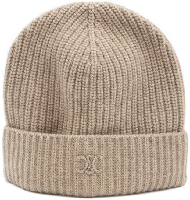 셀린느 트리옹프 로고 자수 비니