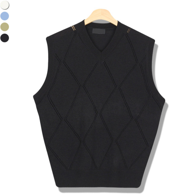 오마보이 남성용 썸머 호넷 니트 조끼