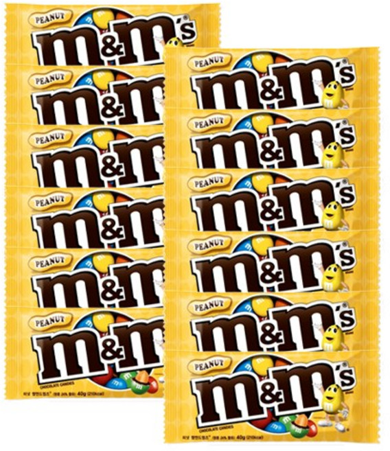 마즈 엠앤엠즈 초콜릿 (피넛) 37g x 12개