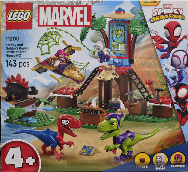 레고 스파이디 스파이디와 고비의 트리 하우스 본부 랩터 전투 11200, 혼합색상, 1개