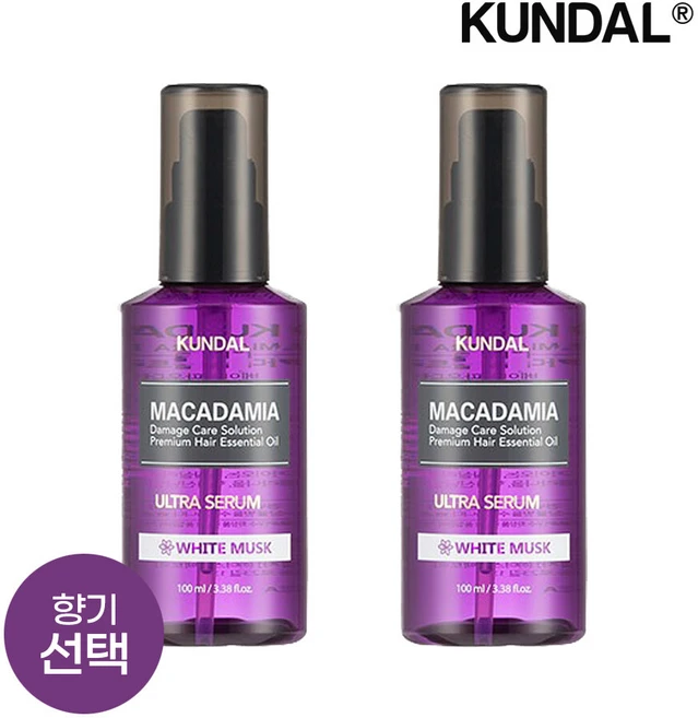 쿤달 마카다미아 울트라 헤어세럼 100ml x2개 (선택), 2개 - 쿠팡