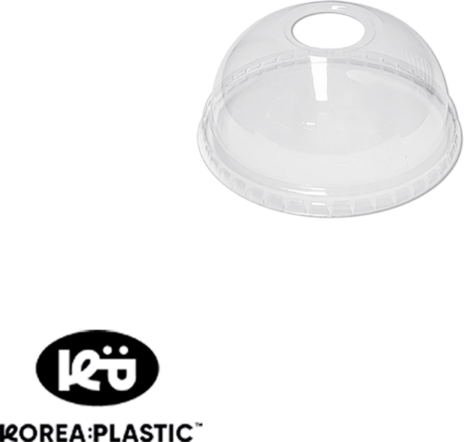 KP 98파이 돔뚜껑 국산형 투명 PET 1박스, 1개, 1000개, 돔형