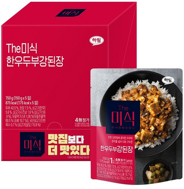 더미식 한우두부 강된장 덮밥소스, 150g, 5개