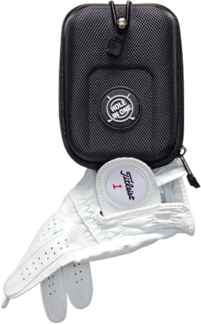 골프 거리측정기케이스 거리측정기 파우치 하드케이스 벨트형/골프장갑 부착형 2가지색상(블랙 실버레드), 블랙