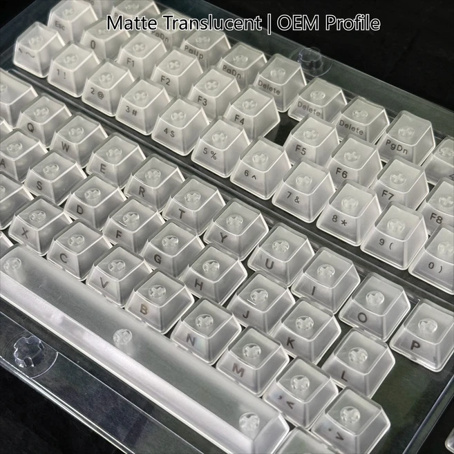 투명 및 PC 키캡 블랭크/상단/측면 인쇄 숫자 키패드 포함 60% 75% TKL 기계식, 01 China Mainland, 01 Fog-White-Black-Side, 01 Fog White Black Side