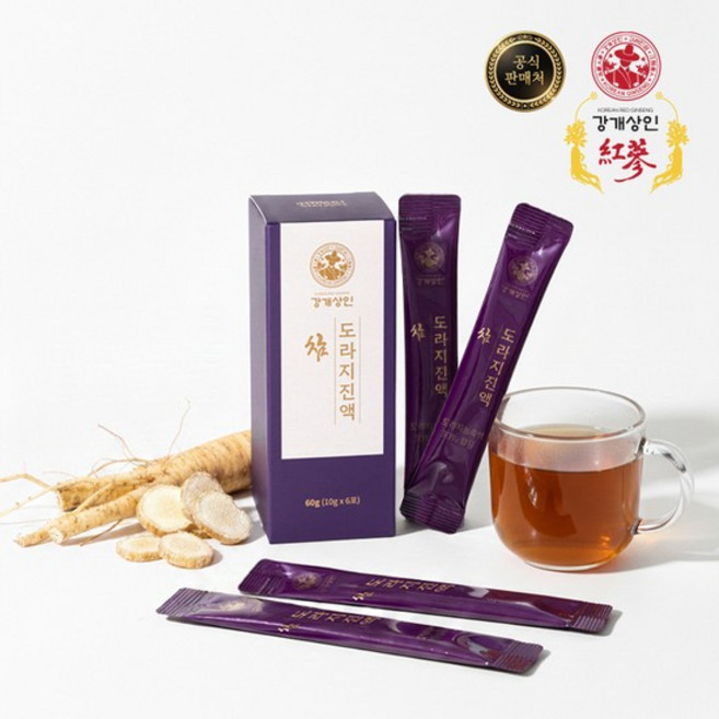 강개상인 참도라지진액(10g x 36포) 3년근 먹기 편한 스틱형