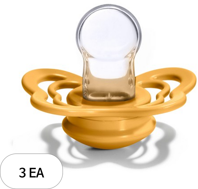 BIBS 꾸뛰르 실리콘 쪽쪽이, 3개, 허니비