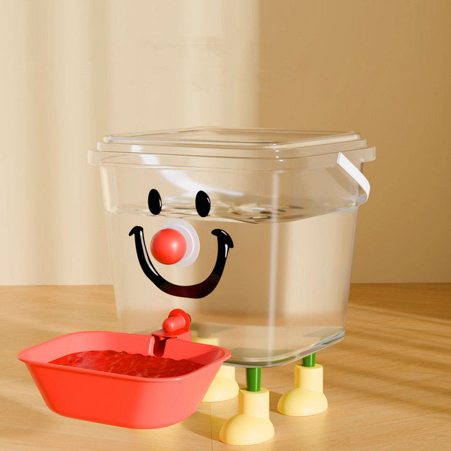 HANTAO 반려동물 자동급수기 고양이 정수기 3L, 1개, 투명