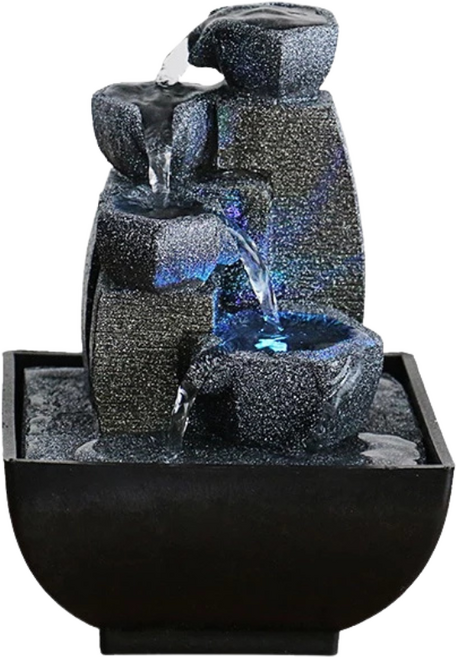 招財水流盆 開運滾球組 開店入厝送禮 流水盆 風水擺飾, 【現代風格款】風水擺件 生生不息