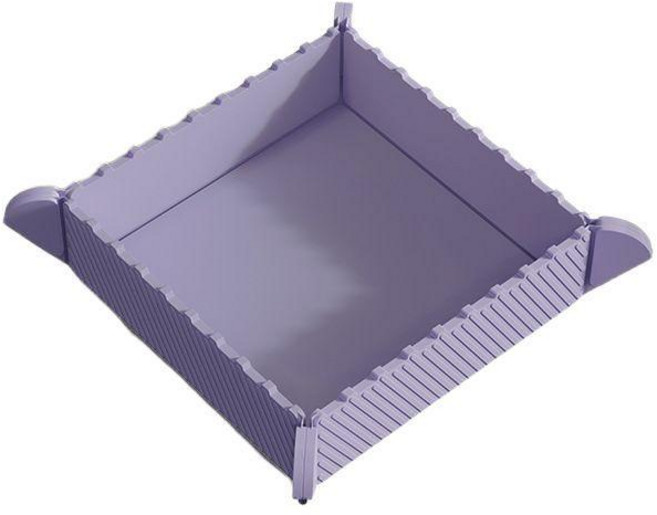 실리콘 냄비받침 냉장고자석 접이식 단열 매트 자기흡입 고온방지매트 패드 자석 주방, 퍼플