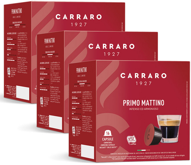 카페까라로 돌체구스토 호환캡슐 프리모 마티노, 16개입, 3개, 7g