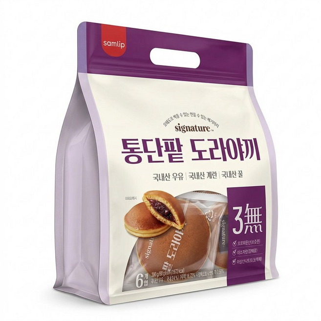 삼립 통단팥 도라야끼 360g x 2개, 180g