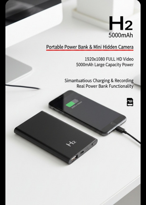 보조배터리 카메라 1920x1980 full hd 고용량 고화질, 1