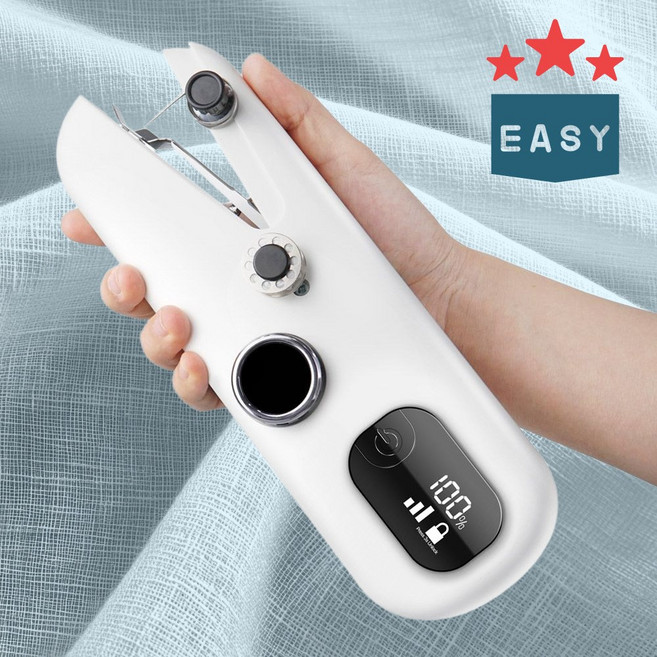 컴스 바느질 쉽게하는 방법 미니재봉틀 제봉틀 무선 충전식 KC인증 가정용 휴대용 DIY수선 TS865