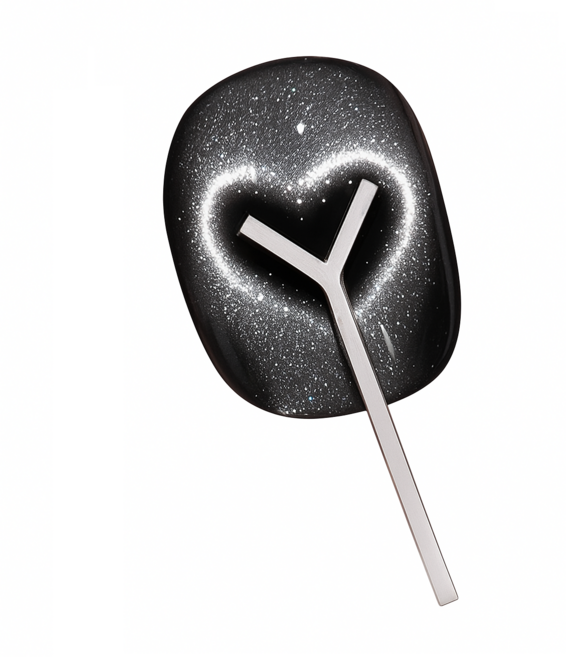 키넬아트 하트모양 네일아트 자석 도구 세트 (소형+대형), 1세트, 실버