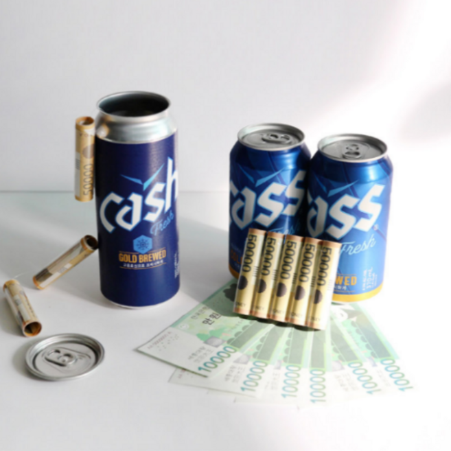 리얼 반전 맥주 술 용돈 박스 선물/캐쉬비어 ye2*38488hU, 본품+머니홀더5개