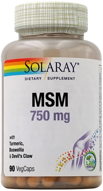 Solaray MSM 750 mg 베지캡슐, 90정, 1개 - 쿠팡