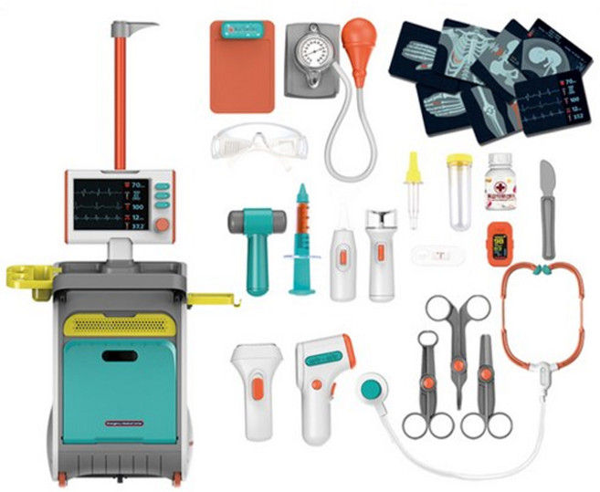 바니랜드 응급의료센터 병원놀이, 혼합색상, 1개