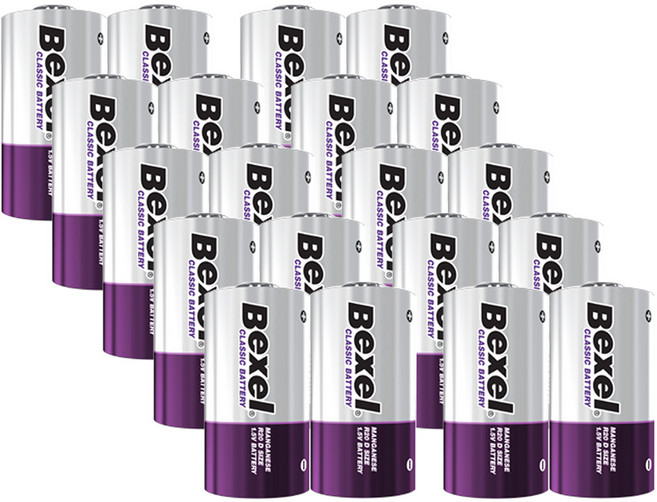 벡셀 망간 D형 건전지, 1개, 20개입