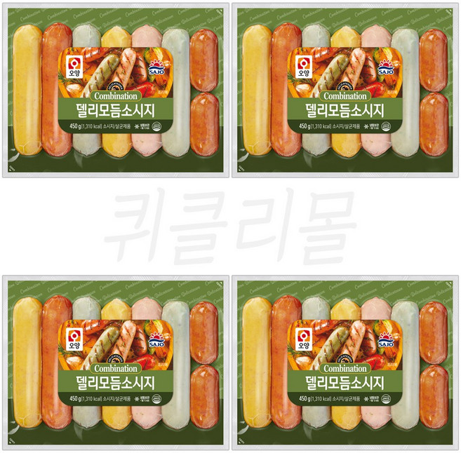 사조오양 델리 모듬 소시지, 450g, 4개