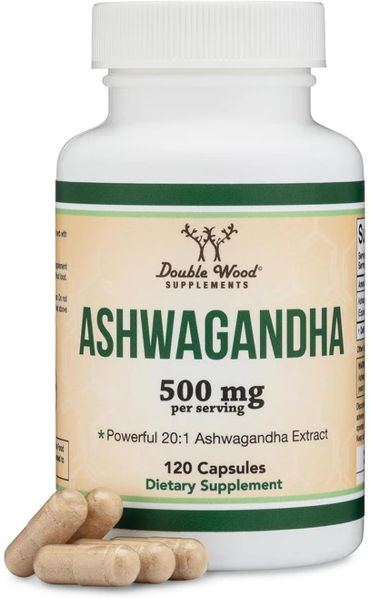 더블우드 아슈와간다 500mg, 1개, 120정 - 쿠팡