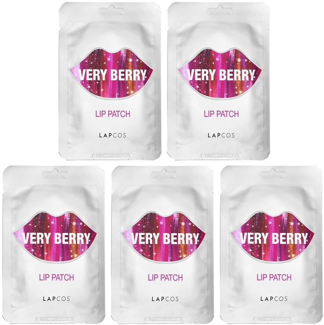 랩코스 립 패치 베리 베리 5장 1개당 0.1oz, LPC02469, 베리베리, 1개 - 쿠팡