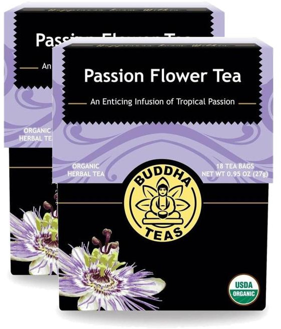 부다티 패션 플라워 티 허브차 티백 Buddha Teas Passion Flower Tea 18개입 27g 2개, 1.5g, 3개