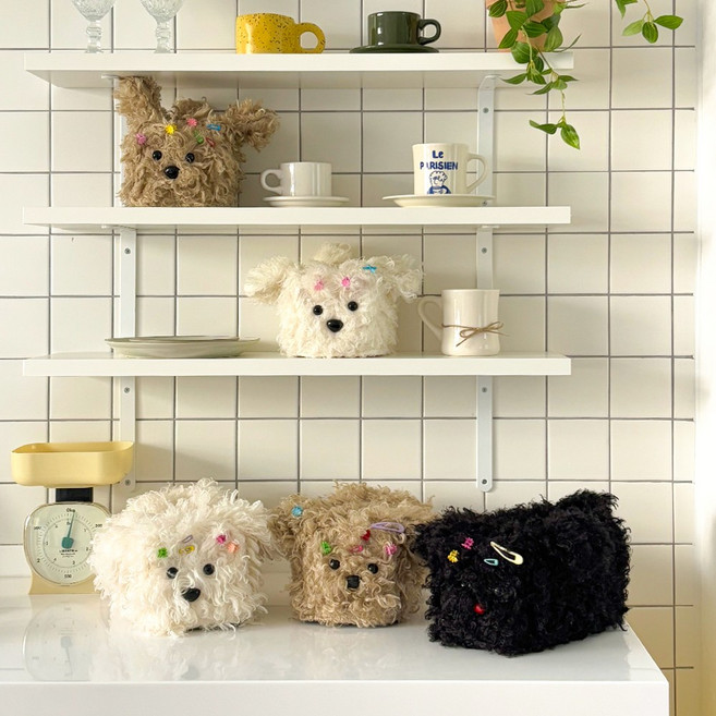 뽀송이 티슈케이스, 아이보리