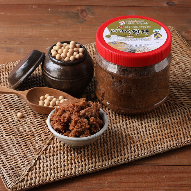 전라도 순창 국산콩100% 한식 재래식 수제 시골 된장 장인 전통 식품, 1개, 5kg