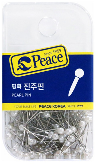 평화 진주핀 행거용 얇은침핀 사무용 침핀 핀, 단품, 단품