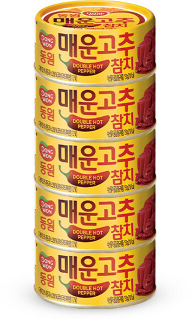 동원참치 매운고추참치 150g x 5캔, 5개