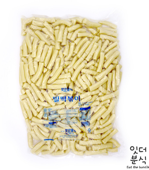 맛찬들 백미 밀떡볶이 정관절단 3kg 당일제조 말랑이떡 밀떡 떡볶이떡 대용량 분식재료, 1개