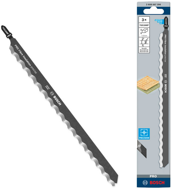 보쉬 직소날(단열재) T1013AWP 2608667396 3개입, 단품