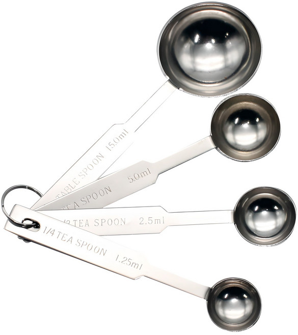 이홈베이킹 스텐 계량 스푼 4종 세트, 1개