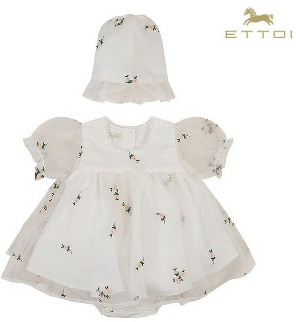 에뜨와 ETTOI 레니아바디수트SET 07T027981/출산 신생아 백일 돌선물 조카선물 백일드레스 07T027981 103945