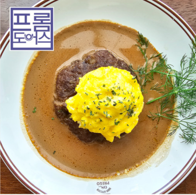 프롬도어스 함박스테이크 밀키트 [원산지:호주], 1개, 1개, 320g