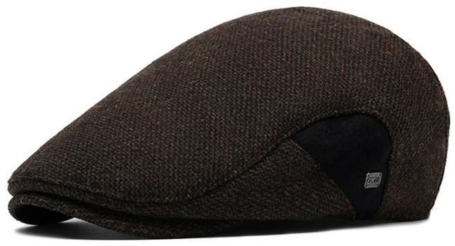 VITALO 시니어 모던 트위드 고급 헌팅캡 도리구찌 어르신모자 할아버지모자 중년모자