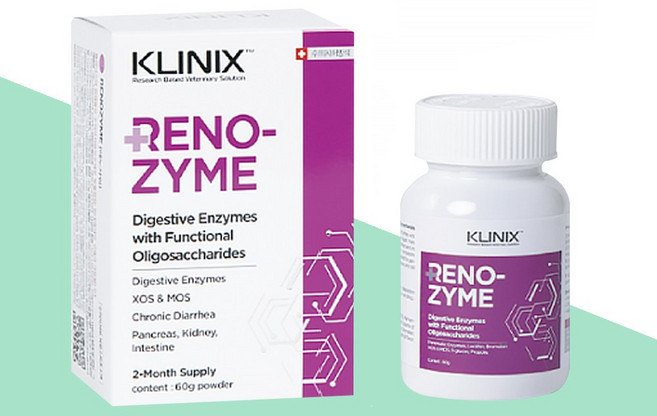 [클리닉스] RENOZYME 레노자임 60g 복합소화효소제 강아지 고양이, 1개, 소화