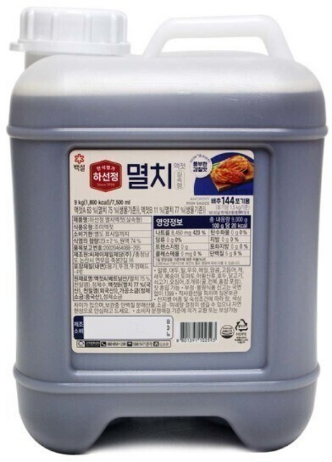 CJ 하선정 멸치액젓 실속형, 9kg, 1개