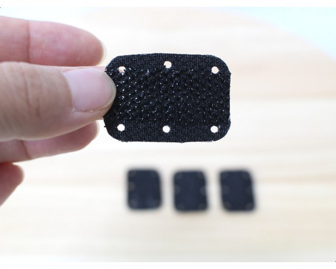 가발 벨크로 10개 머리카락고정 숱없는 잔머리고정 공항검색대 통과, 블랙