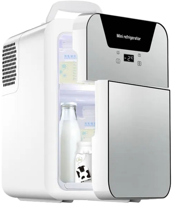 迷你小冰箱 家用, 淺灰色+黑色, 拉布塔26L冷凍冷藏款